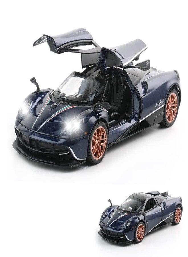 PEZYOX Exclusive Alloy Metal Pull Back Die-cast Car Model with Sound Light Mini Auto Toy for Kids Metal Model Toy Car with Sound and Light (1.24 Scale Brabus XLG - Yellow) - Image 5